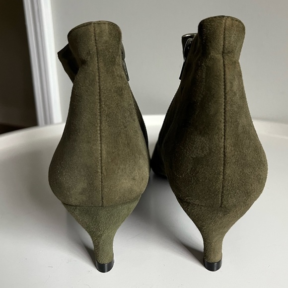 Seducta Paris Suede Kitten Heel Pointed Toe Ankle Boots Size 7.5 - Picture 14 of 14